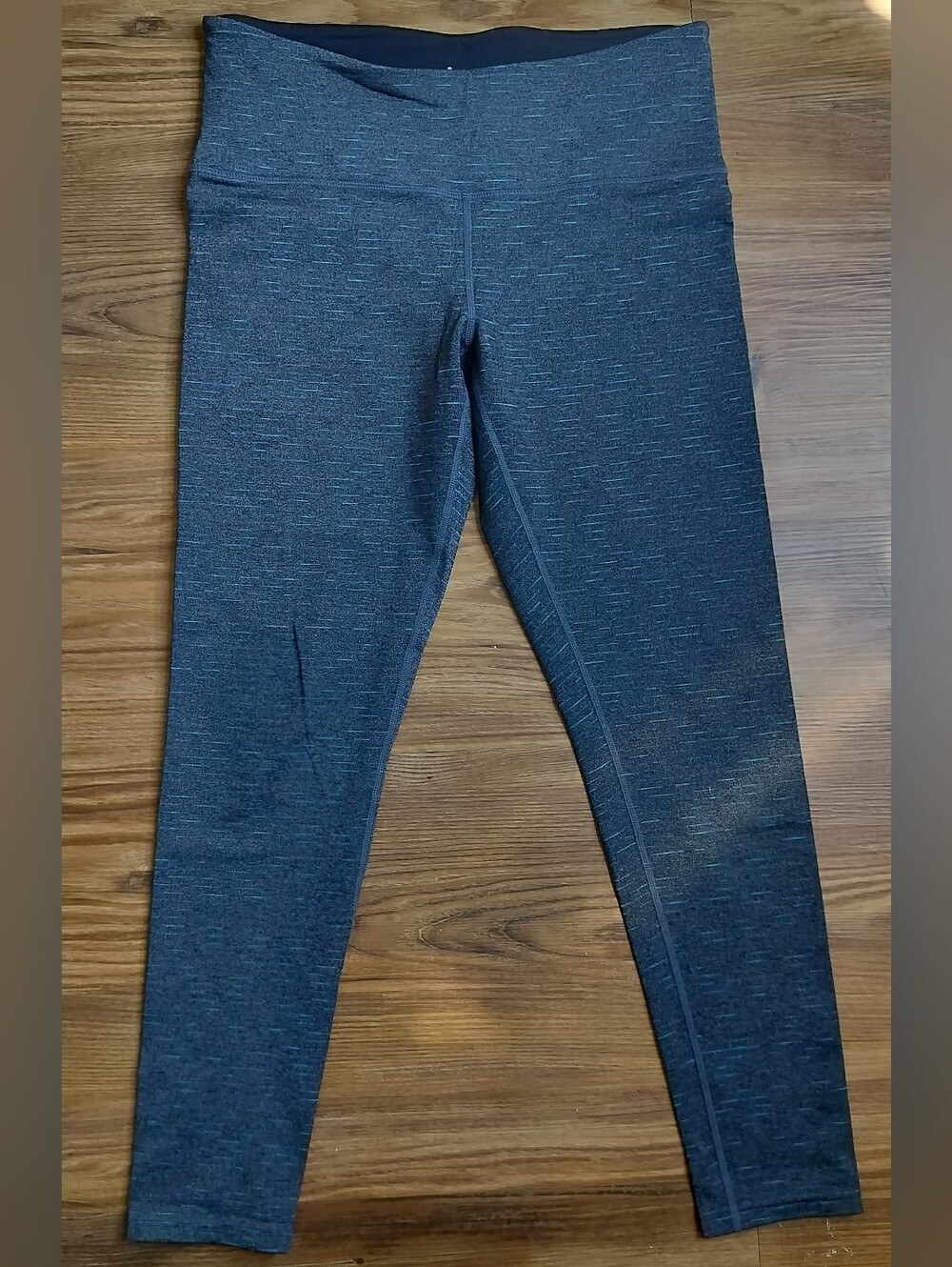 Tuff Athletics Blue Space Dye High Waist Leggings